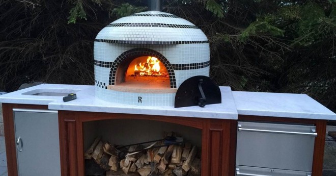 Forno Bravo ovens backyard kitchen